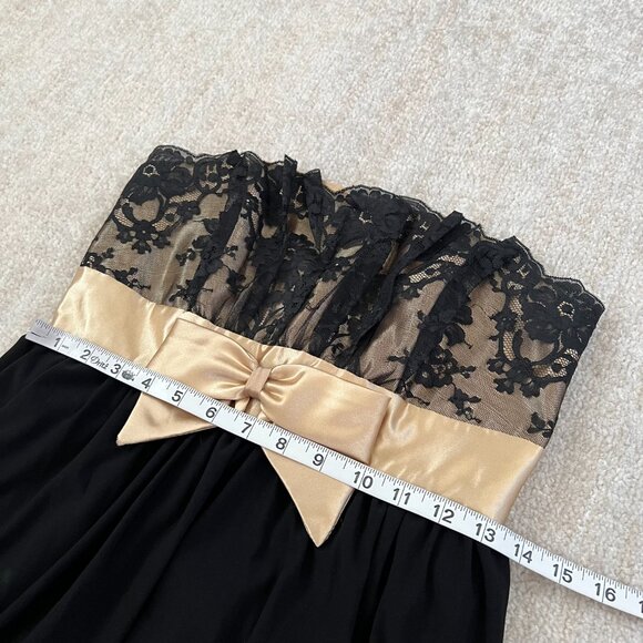 Vintage Jessica McClintock For Gunne Sax Bubble Hem Prom Dress Mini Dress 5 - Picture 6 of 9